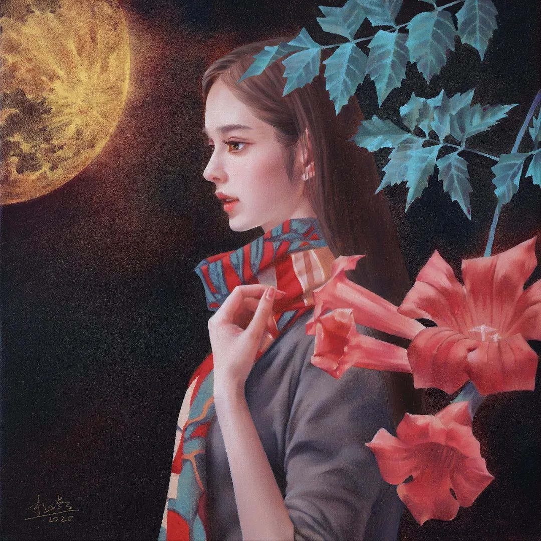 杨超@杨超:人体油画唯美而清雅脱俗,画出了东方女子的纯净与圣洁