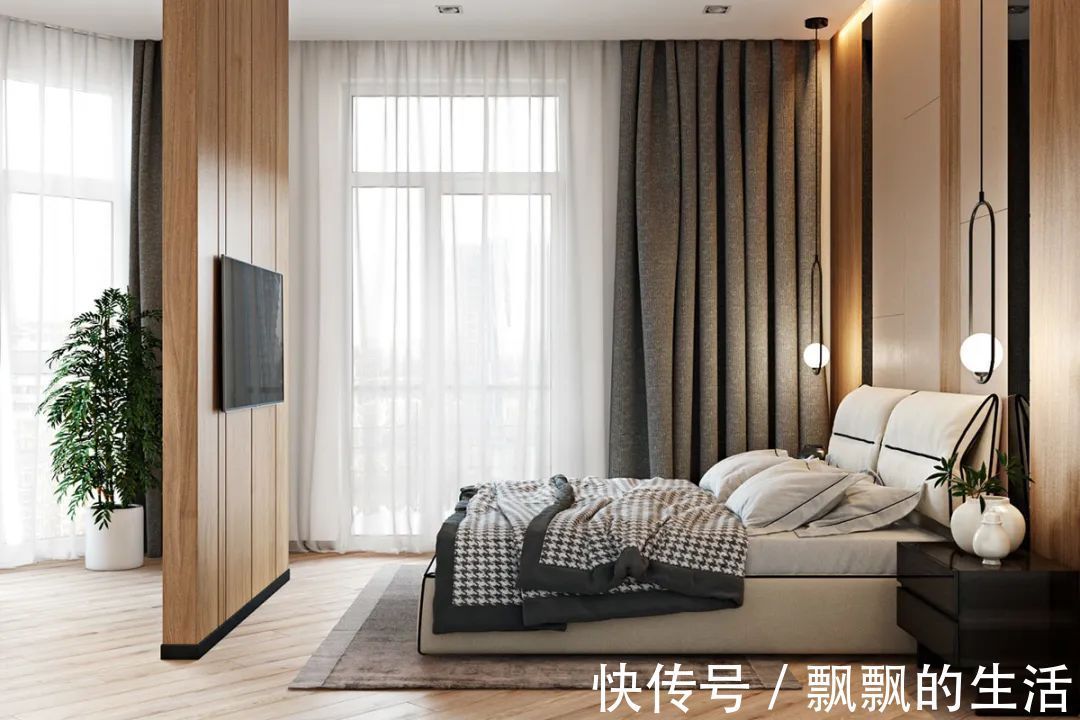 空间|100㎡现代简约,不规则的三房户型,开放式格局,自然而温馨