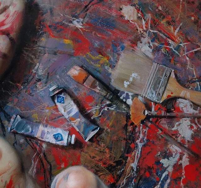 thomas$他的油画,既有潇洒带劲的笔触,又有性感细腻温和的柔美