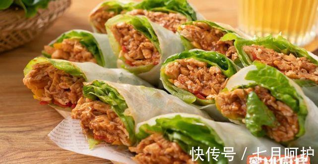 春卷皮|鸡胸肉最好吃的做法找到了!酸爽开胃,低脂低热量,清爽不油腻!