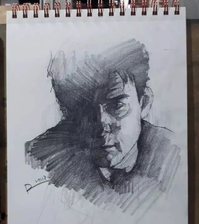 素描##尚唯美画室#大气的素描就是抓住大关系之后,细节你随意