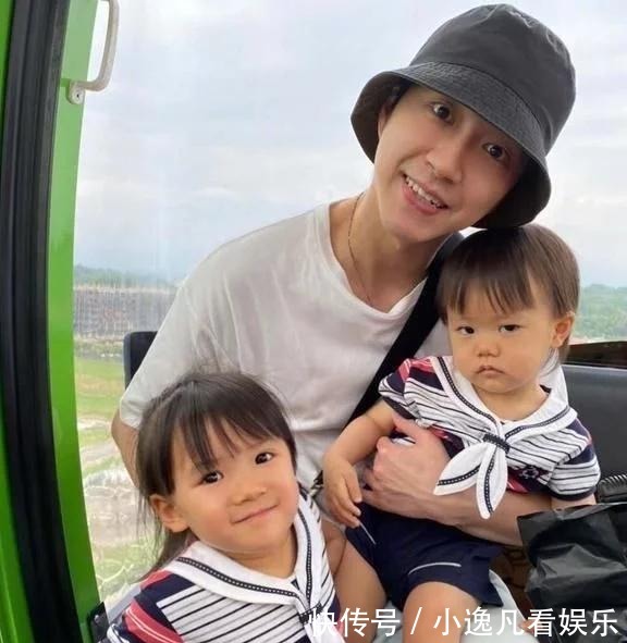 画面|江宏杰大方晒与儿女互动画面,面带微笑心情好,疑打赢离婚官司