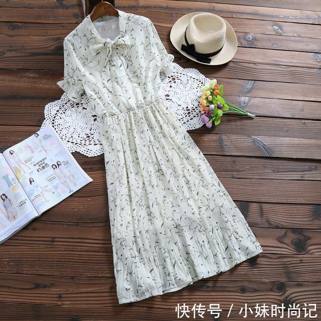 连衣裙 森女系碎花连衣裙,甜美可爱,彰显淑女气质,显气质还遮肉