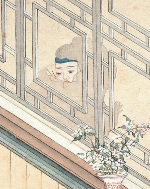 清朝一幅女鬼图,很多网友都不敢看,放大10倍你看她在干什么!