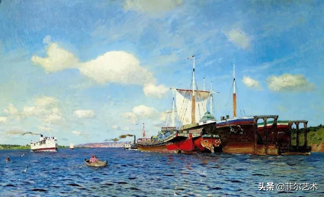 大自然!艾萨克·伊里奇·列维坦油画作品用笔洗练,情感充沛,极富诗意