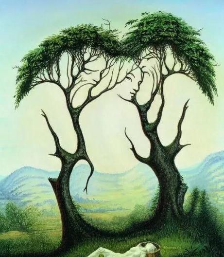 老年痴呆|超准老年痴呆测试树上有一个女人的背影，你能30秒内就找到吗