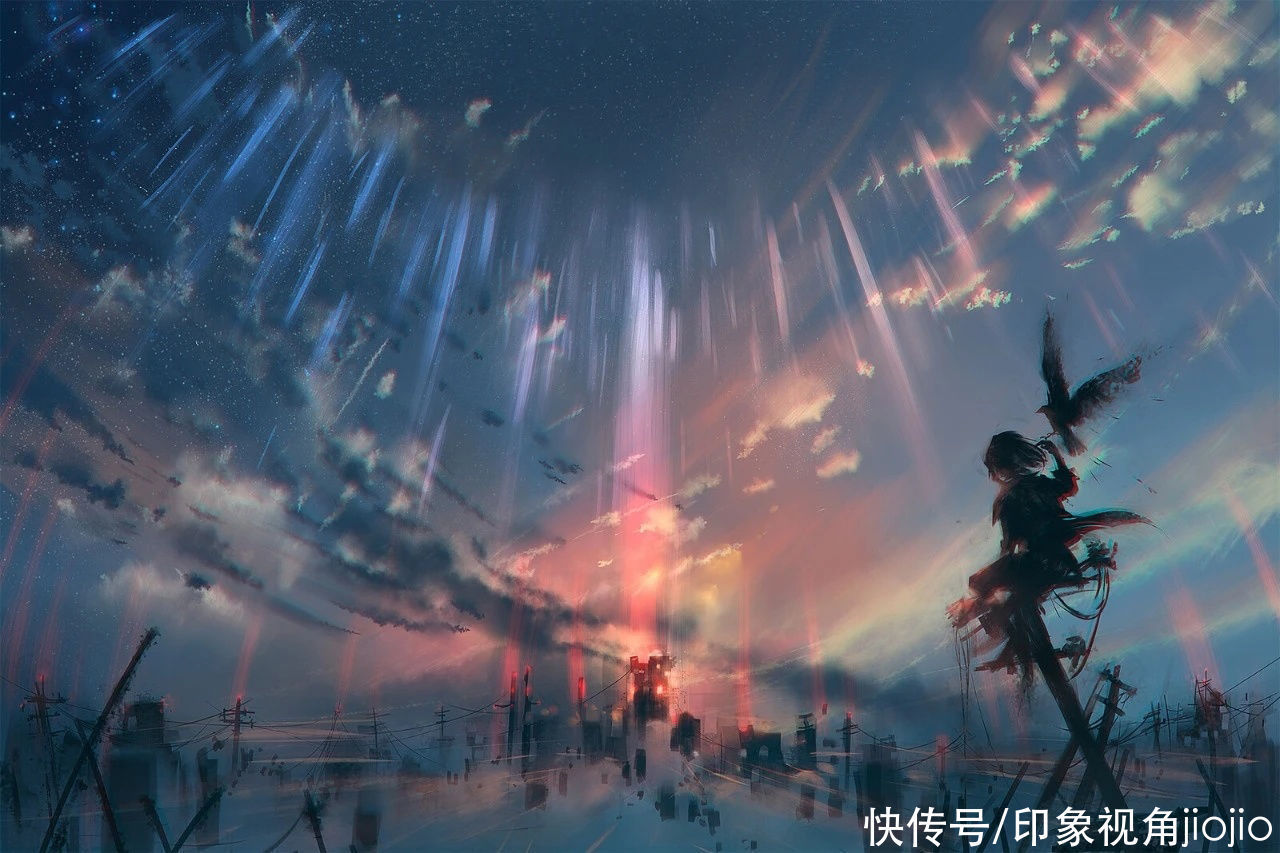 jiojio&有着梦境般画面的人物插画,通透的色彩给作品锦上添花