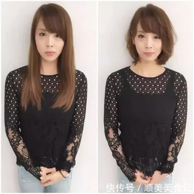 短发|日本妹子剪完短发的前后对比，短发果然有毒！