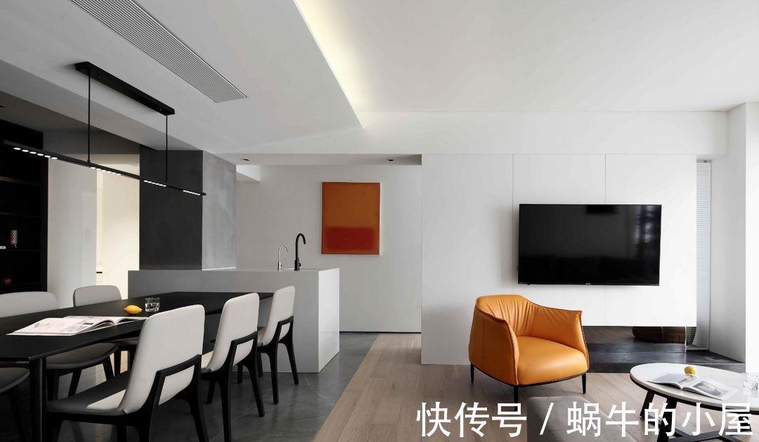 业主|现代极简风的两居室,不多加修饰,用留白让空间变得更为立体