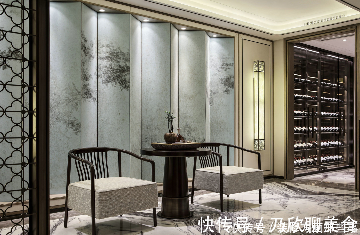 中国人|485平新中式风五居室,从简朴优美的造型到生动的自然情趣