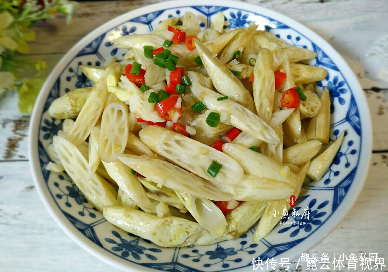 藕带|女儿最爱这道菜,简单炒一炒,酸辣爽口,比肉还香,现在吃正当季