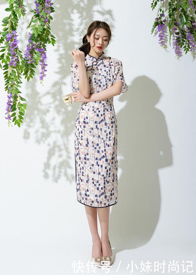 蕾丝|入夏穿“旗袍”炸街,优雅高级显气质,30+女人都看好了