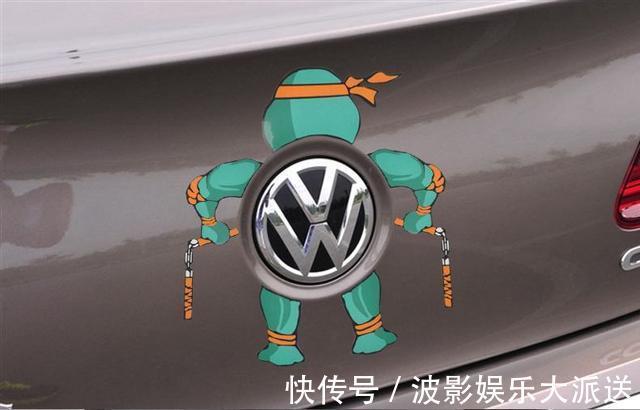 |搞笑的车贴盘点你见过几个看到第三个宝马车标,再也忍不住笑了