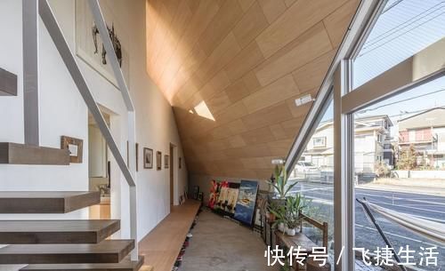 木地板|日本一位艺术家为了与母亲住在一起,盖栋88㎡斜屋,美观又实用,晒晒