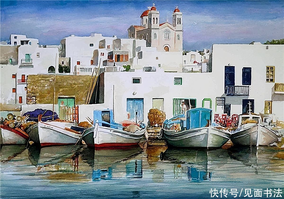 Zografos|Pantelis Zografos迷人的希腊风光水彩画