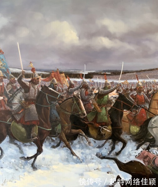 赏析|万历朝鲜战争明军铁骑破阵:画家冯子建油画《碧蹄馆之战》赏析