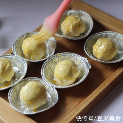 外皮酥脆，内馅爆浆|空气炸锅版烤蛋挞皮汤圆 | 安冉