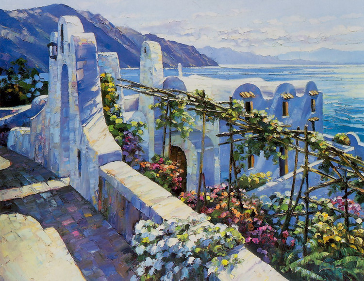 Behrens&美国著名的调色板刀画艺术家Howard Behrens 作品欣赏