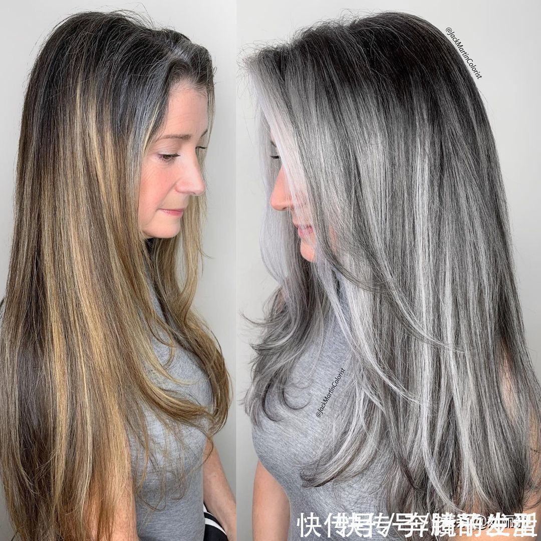 白发|头发花白的阿姨别再染发了，学学这13位阿姨，时尚好看显年轻