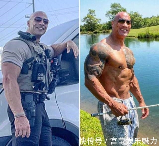 健身|巨石强森解释为何他只有5块半腹肌？