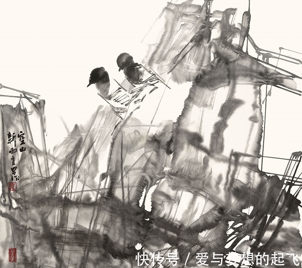 国画系!他是国家画院教授,画作清雅脱俗,有迷幻般的境界