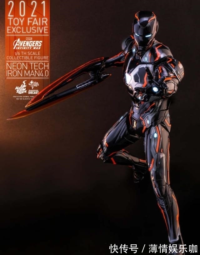 钢铁侠|模玩资讯：Hot Toys《复仇者联盟3：无限战争》霓虹科技钢铁侠