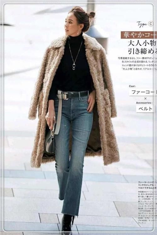 羊羔毛＋高领衫＋衬衣＝2021秋冬高阶穿搭