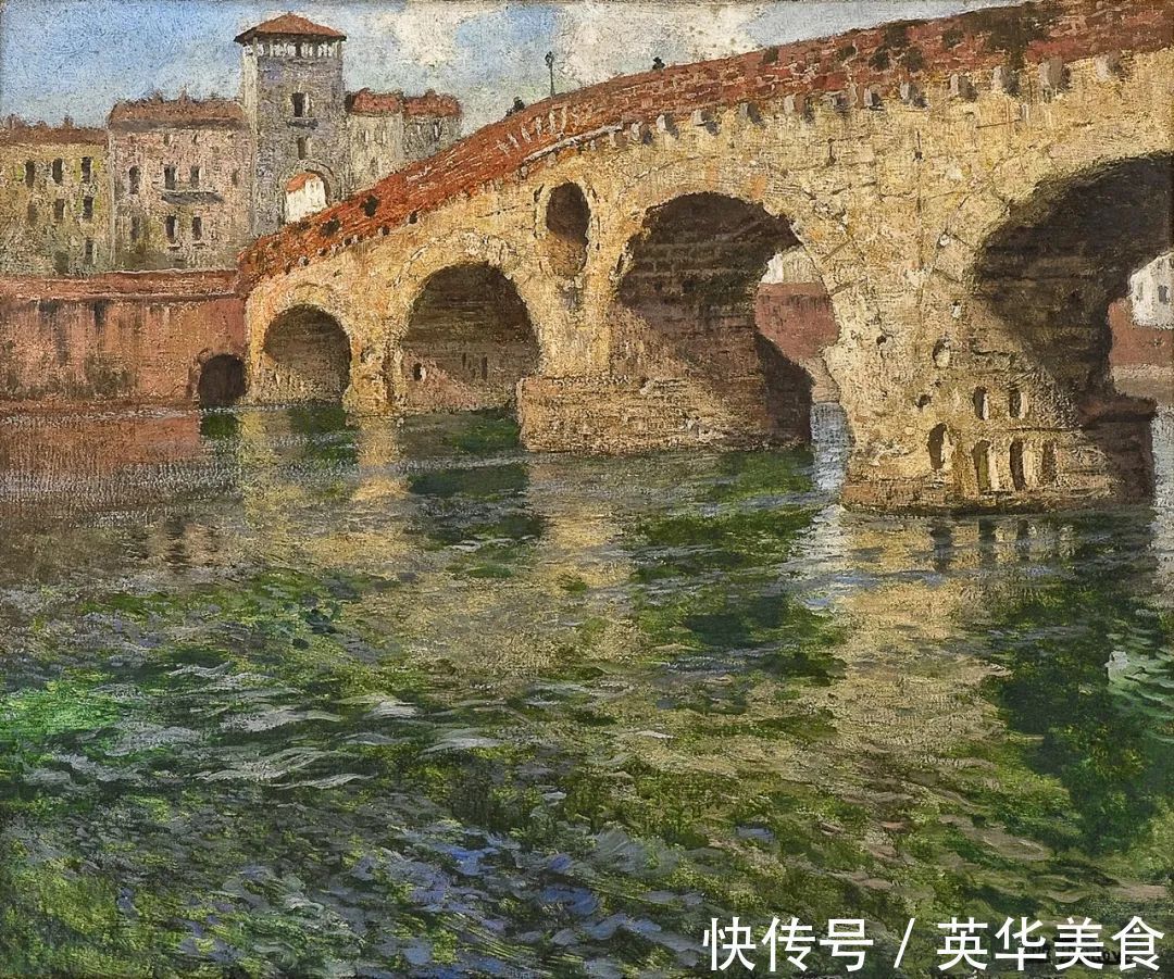 小溪|水与光的刻画,弗里茨的油画真是美妙至极