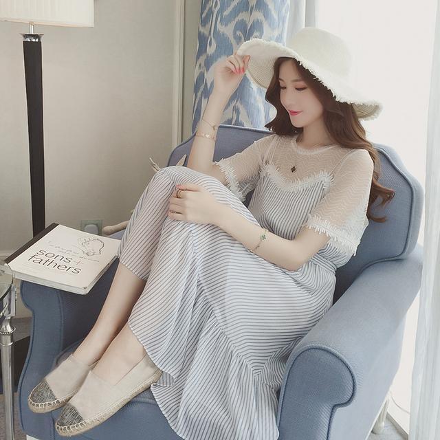 蕾丝|俏丽收腰的连衣裙,一边显瘦一边洋溢优雅气息