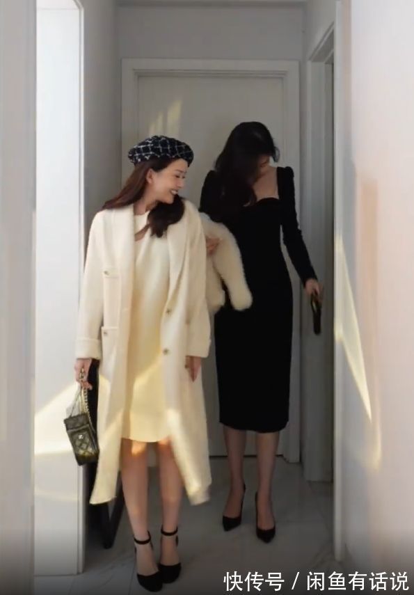 温婉|小个子在聚会中怎么穿?158博主这3套时髦还显高,同框高个也不输