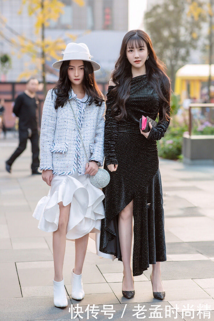 街拍: 不同穿搭更加突出自己的气质和身材, 时尚感明显提升