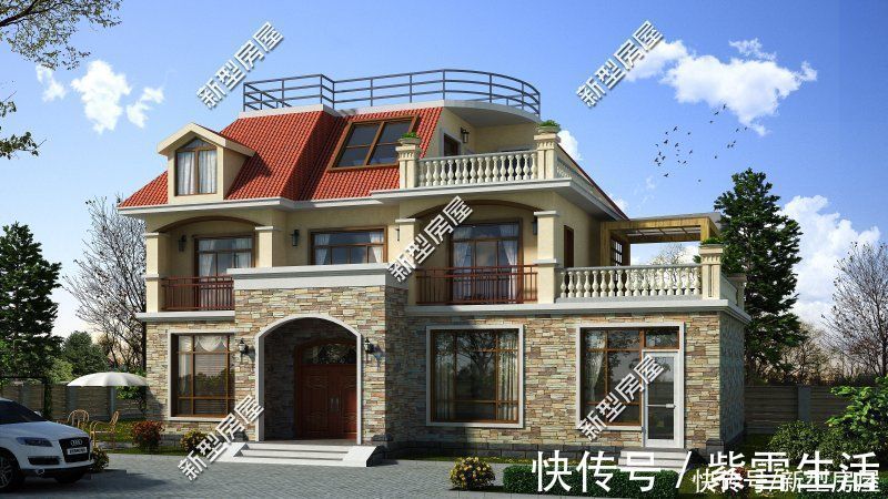 农村|农村盖房高度不能超10米，这样建邻居都点赞，第6套只需20万