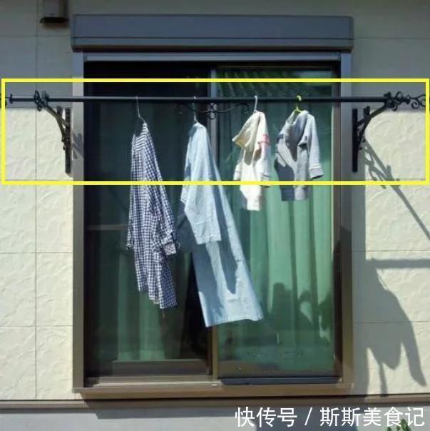 低层|日本业主聪明,外墙窗外加一根横杆做晾晒,解放阳台种花又种菜