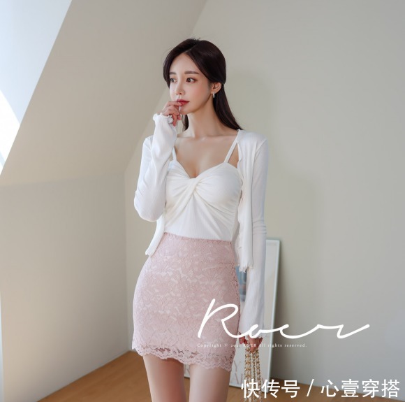 时尚|女神孙允珠时尚搭配:玛丽童话樱桃露珠优雅小开衫