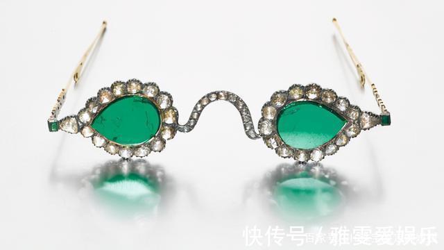 镜片&古董宝石眼镜,用祖母绿和钻石作镜片,古人的豪气才是绝无仅有的