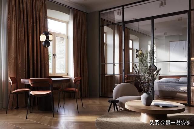 拆除|她买下48㎡小公寓，将墙全拆除，用玻璃做隔断，美翻