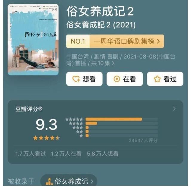 陳媽媽|豆瓣9.3分收官，憑什么只拍了10集的《俗女養(yǎng)成記2》口碑這么好？