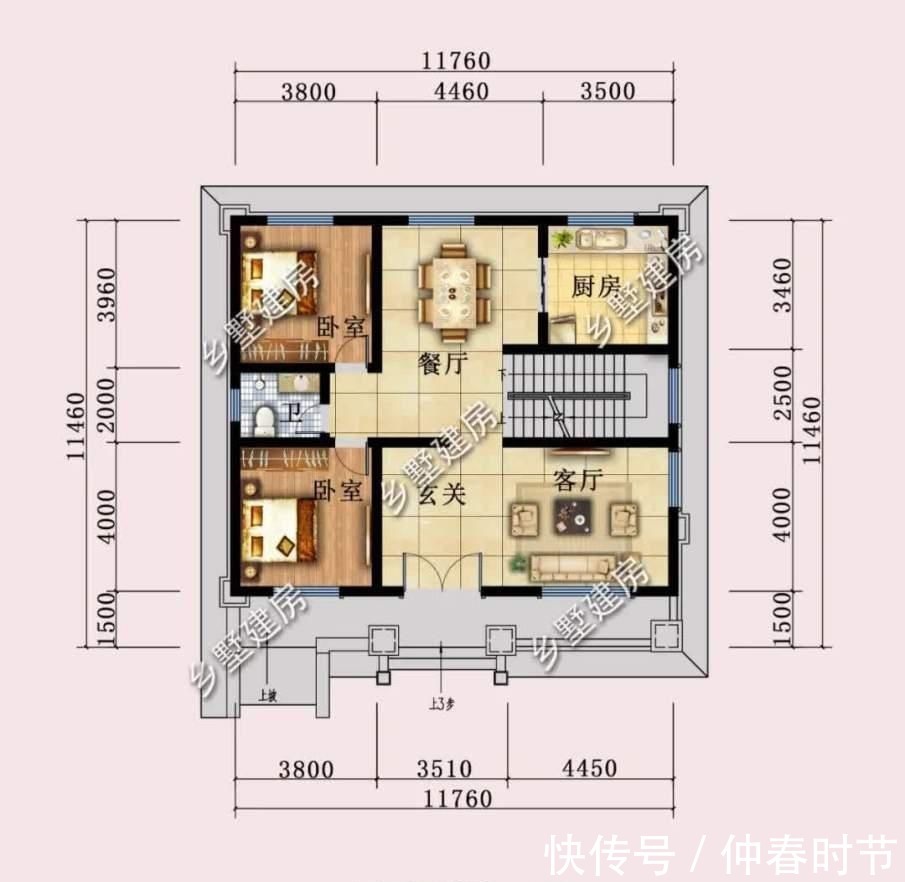 卧室|现在农村政策好，回乡建一栋自己喜欢的别墅，后半生就享福了