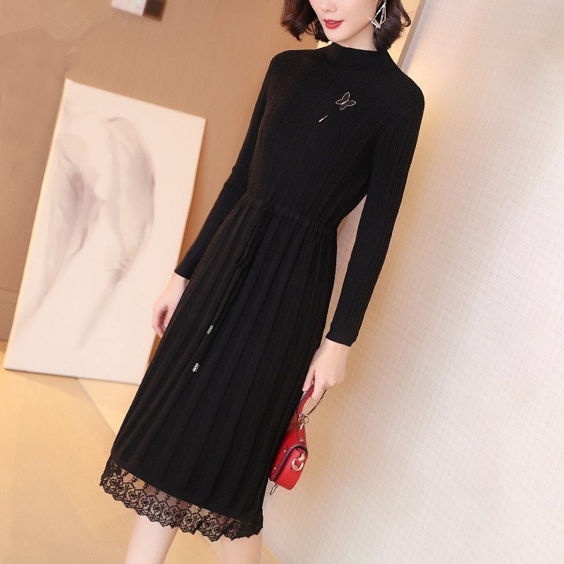 冬裙 今年流行一种冬裙,叫“过膝式”羊毛裙,搭短靴,美的一步三回眸