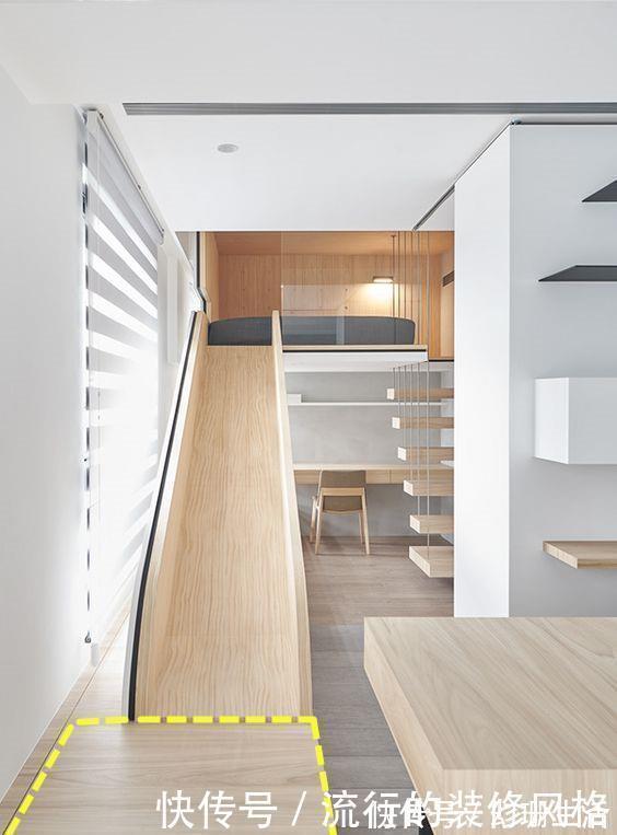 孩子|二楼悬空卧室，旁边做个滑梯，这样设计孩子每天都玩的很开心