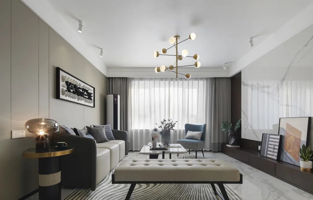 时尚|110㎡现代简雅，时尚舒适、典雅大气，刚需户型装好了也高级
