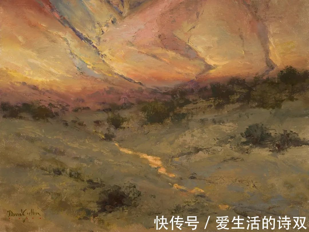 卢伯克$大卫·格里芬的风景油画高清图,放大看,更迷人