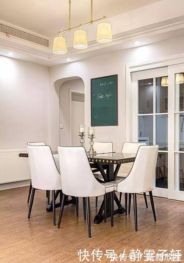 电视墙|小夫妻爆改130㎡婚房，头一次L型的大衣柜，真的很大气