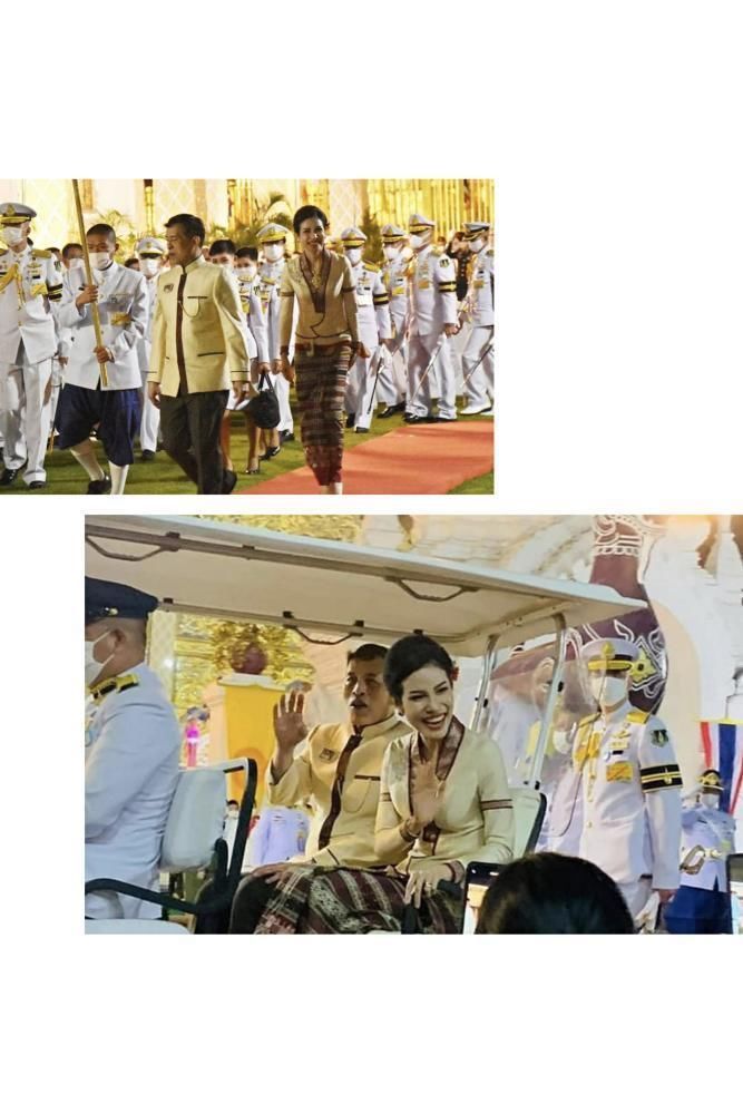 泰国贵妃越来越受宠，泰王穿情侣装陪她逛街，连王后都没这待遇