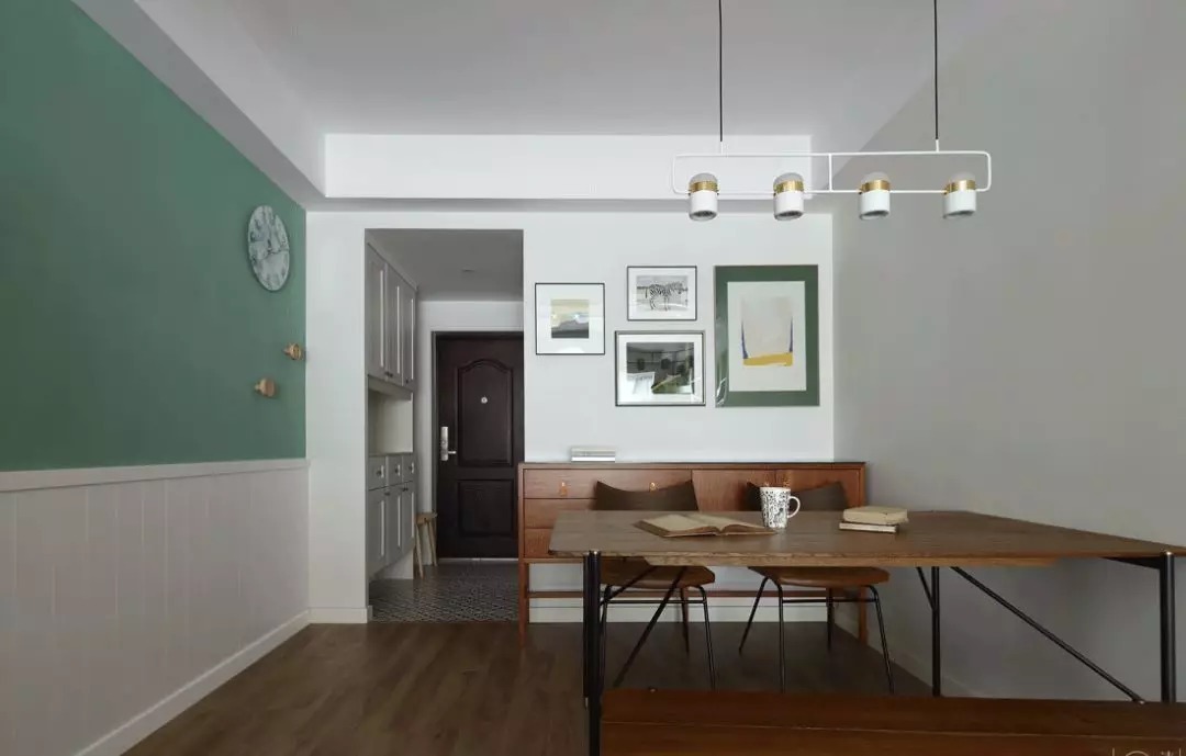 柜子|109㎡现代欧式混搭风,清新时尚又轻奢,小复古