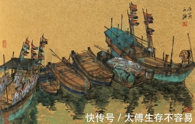 岭南!广州美院|陈水兴画山水,有七月流火的印象