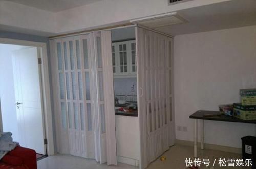 吊轨门|头次见厨房不装推拉门装这种代替,太聪明了,师傅看了都点头夸好