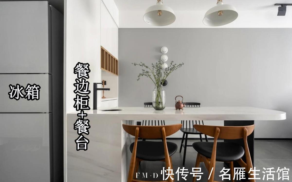 收纳|冰箱内嵌式与餐边柜组合,如今正流行,省空间、多收纳,完美设计