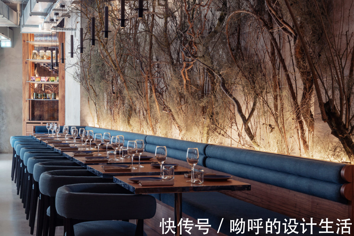 博物馆&UCHRONIA在巴黎现代艺术博物馆的森林餐厅