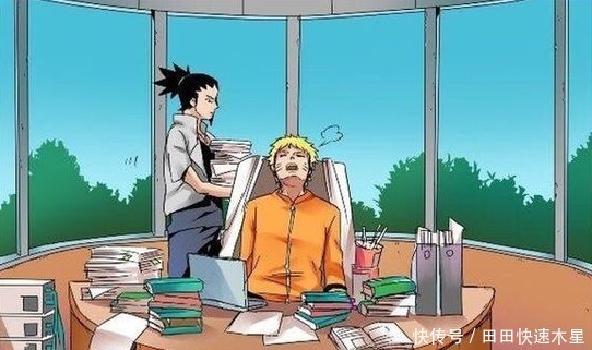 火影|鳴人在火影室睡覺,博人趁機在他臉上涂鴉,鳴人發現后動作暖心